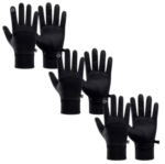 3x Paires de Gants Chauffants/Noir - Taille S/M (19-20 Cm)